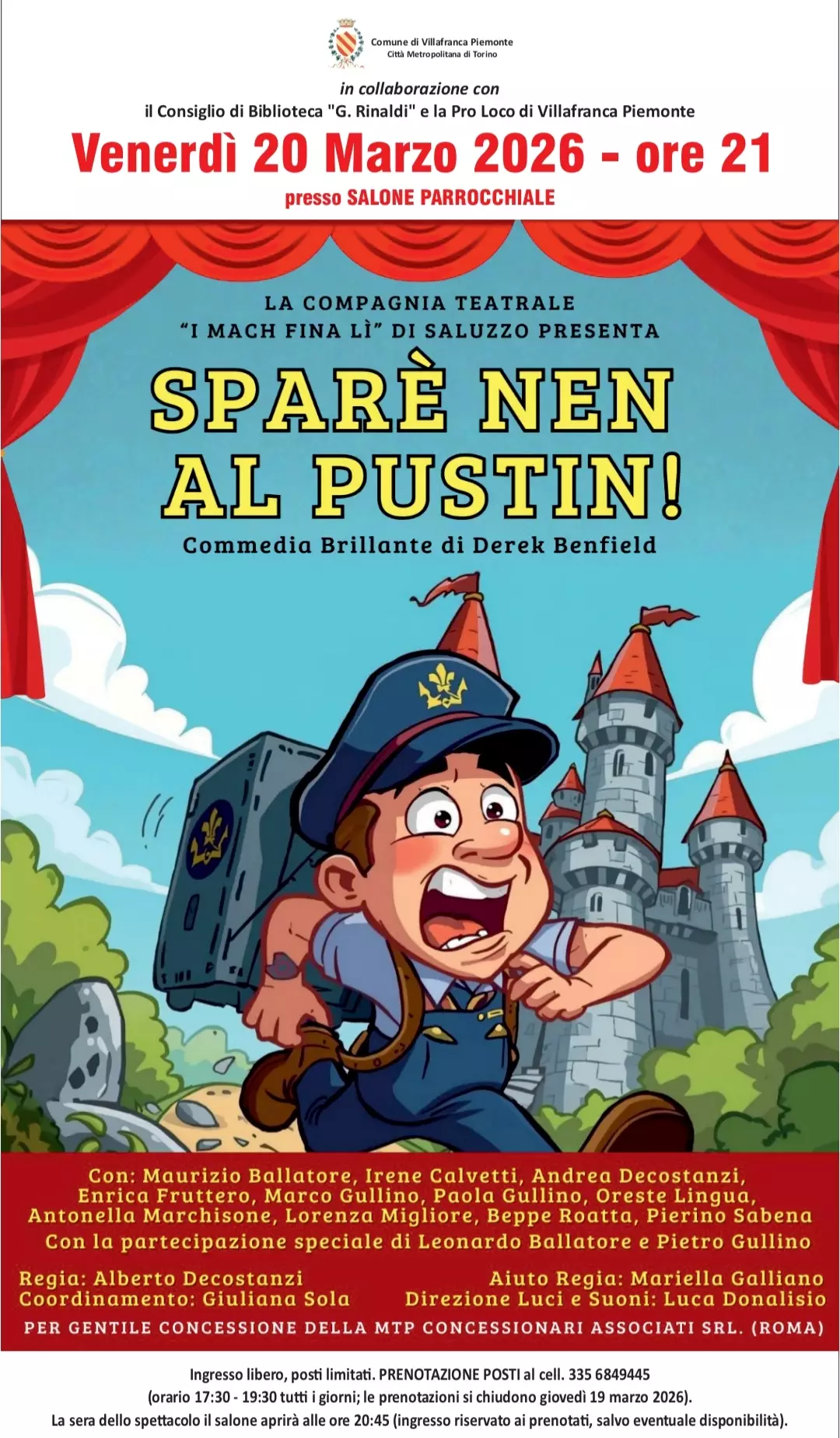 Locandina teatro piemontese Mach fina lì