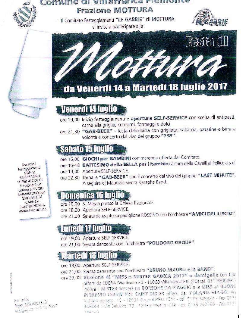 festa di Mottura 