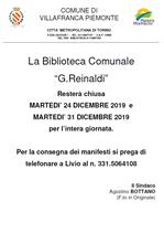 Chiusura biblioteca