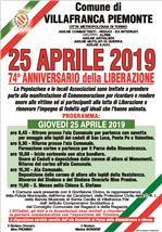 Locandina 25 aprile 2019