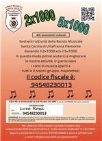 2 per mille Banda Musicale Villafranca Piemonte