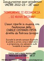 inaugurazione UNITRE 2022-2023
