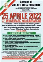 Locandina 25 aprile 2022