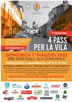 Locandina 1° edizione 4 PASS PER LA VILA